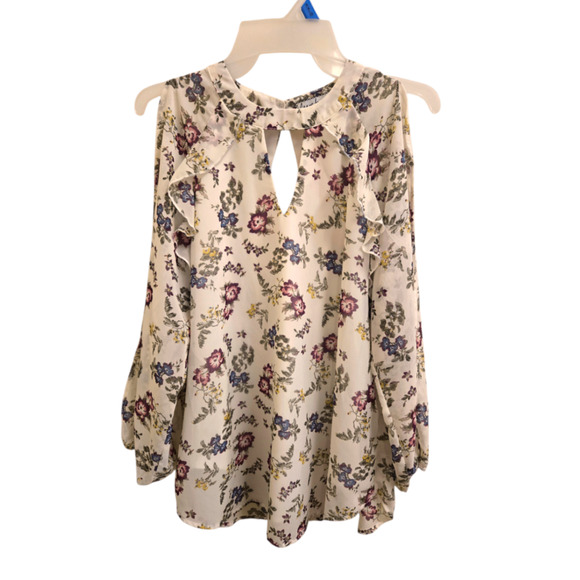 NWOT L ivory Almost Famous Blouse - Picture 1 of 1